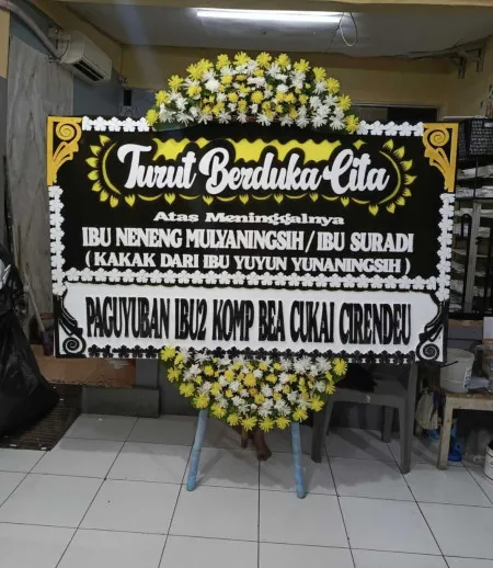 Papan Bunga Duka Ruko Bekasi Barat