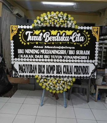 Papan Bunga di Ruko Bekasi Barat